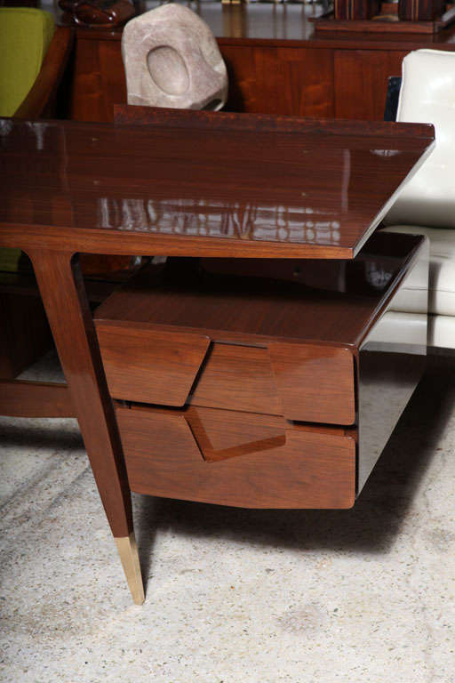 A Rare and Important Gio Ponti Desk , Italy, 1950s In Excellent Condition In Hollywood, FL