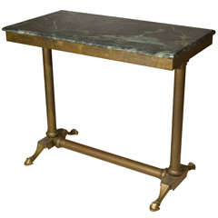 Spanish Brass And Marble Console Table