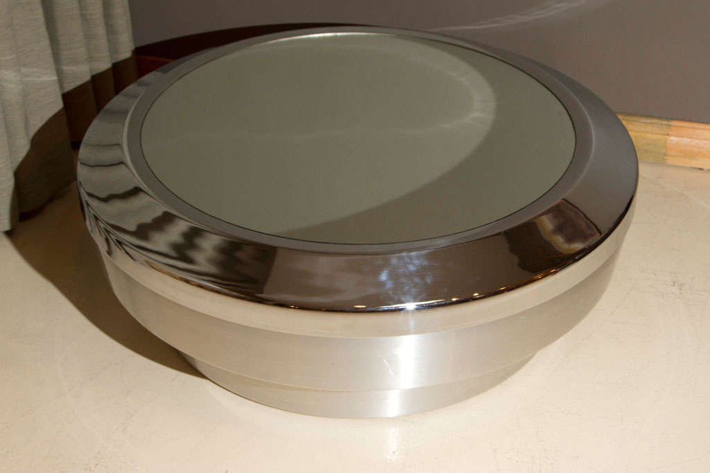 American Round Chrome Coffee Table