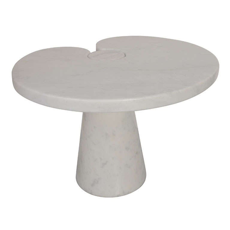 Italian Marble Pedestal Table by Mangiarotti at 1stDibs