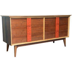 Retro Tiki/Mayan Dresser by Bassett Furniture