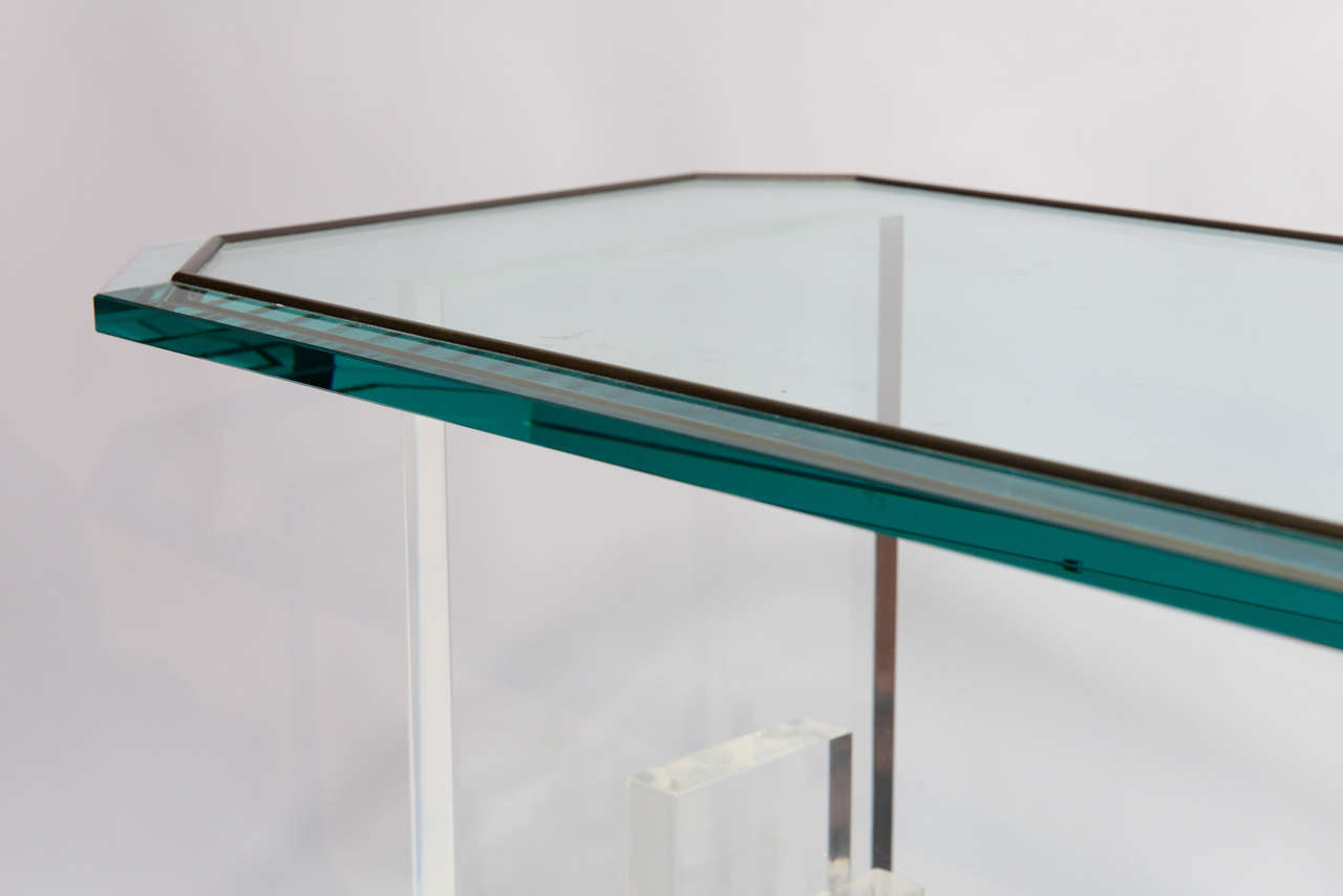 1970s Lucite Console Table 3