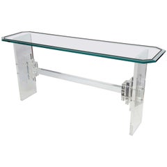 1970s Lucite Console Table