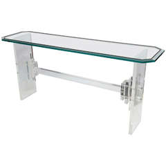 1970s Lucite Console Table 5