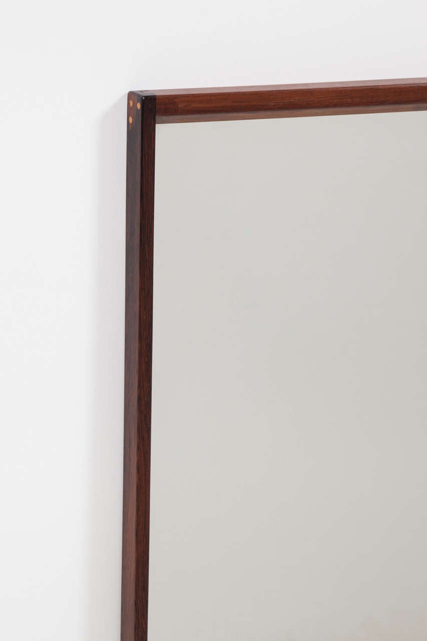 Scandinavian Modern Rectangular Mirror by Aksel Kjaersgaard