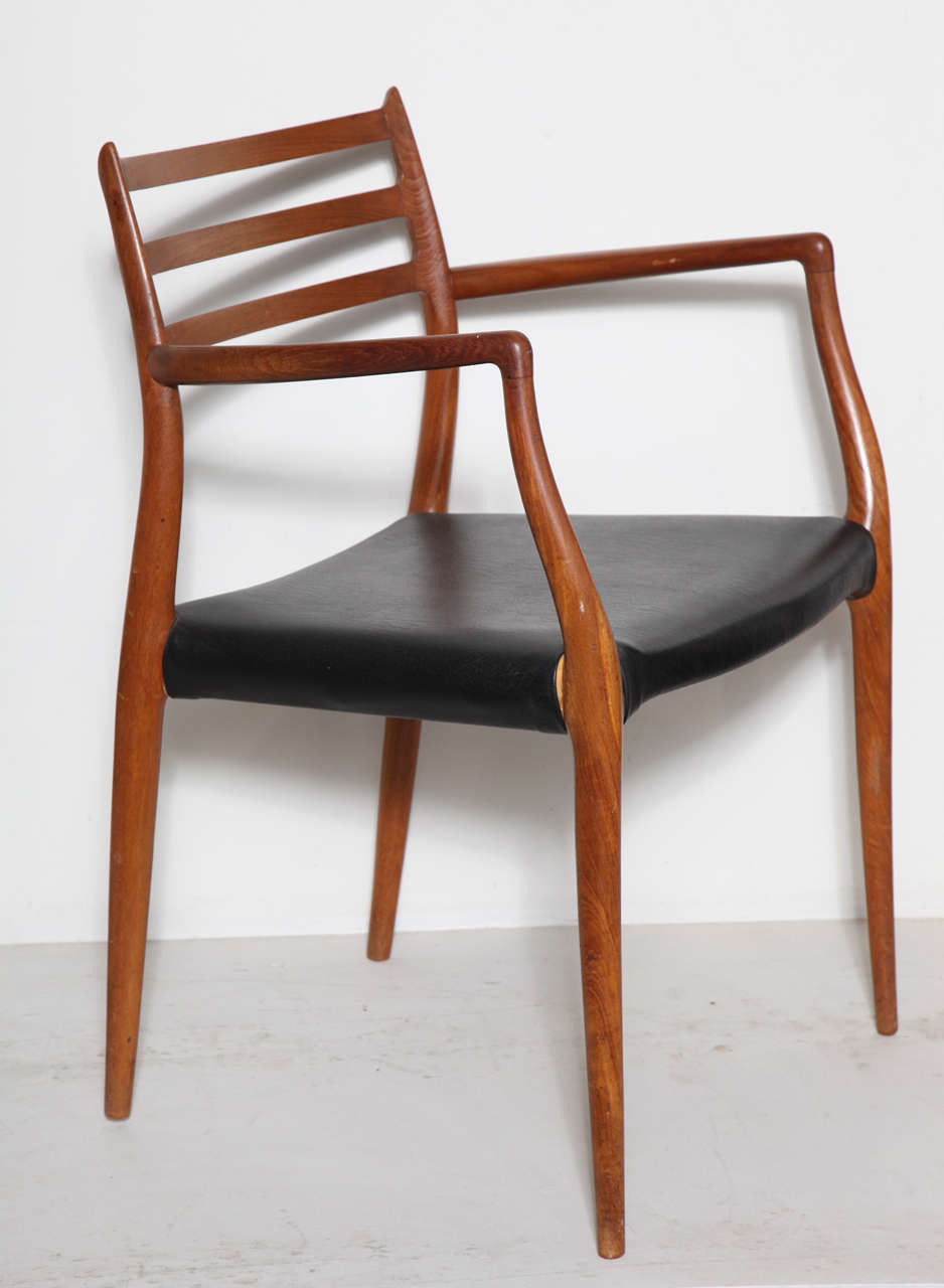 Danish Niels Moller #78 Teak Dining Chairs, Set of Seven