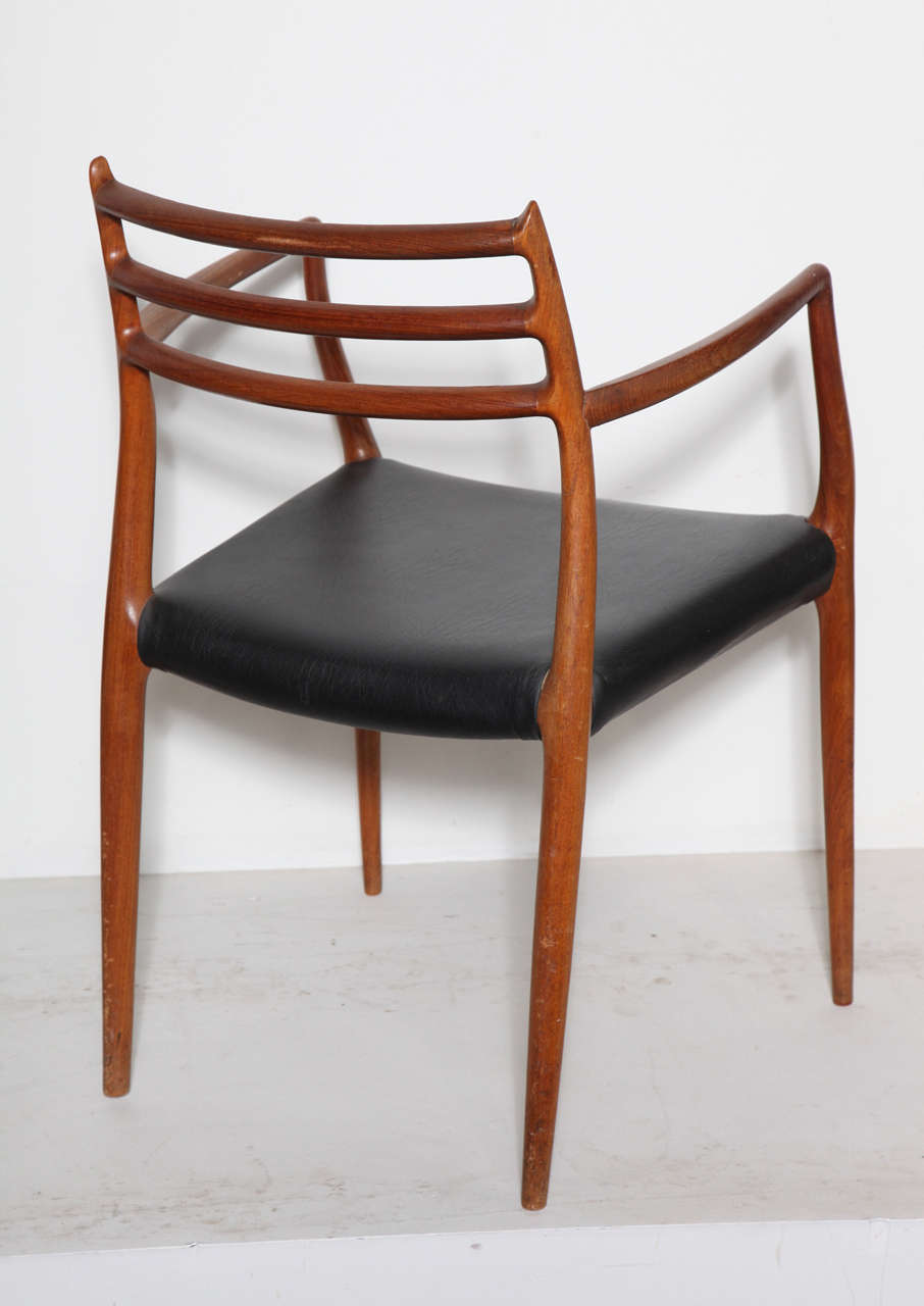Niels Moller #78 Teak Dining Chairs, Set of Seven In Excellent Condition In New York, NY