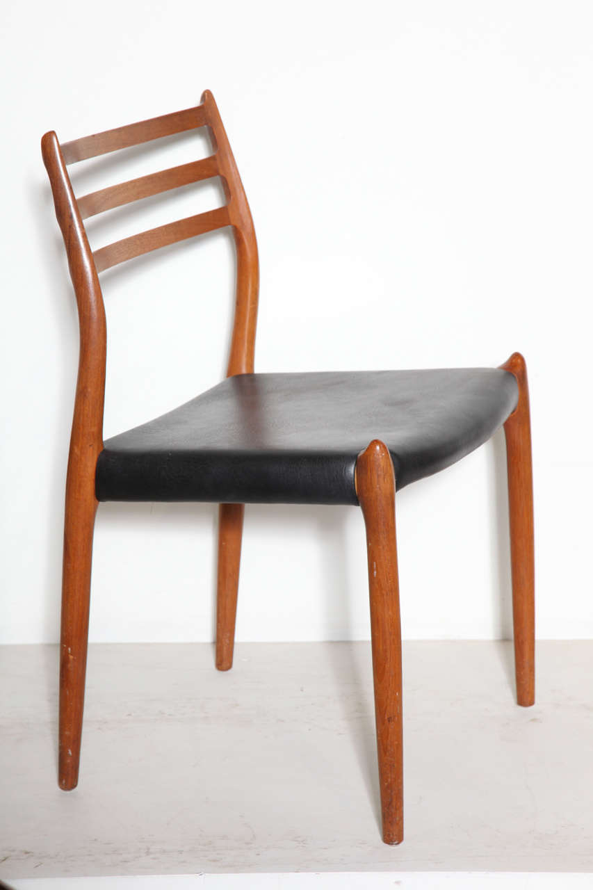 Niels Moller #78 Teak Dining Chairs, Set of Seven 2