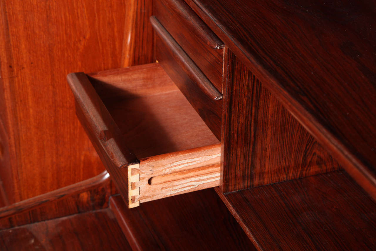 Mid-20th Century Danish Secretary Desk in Rosewood