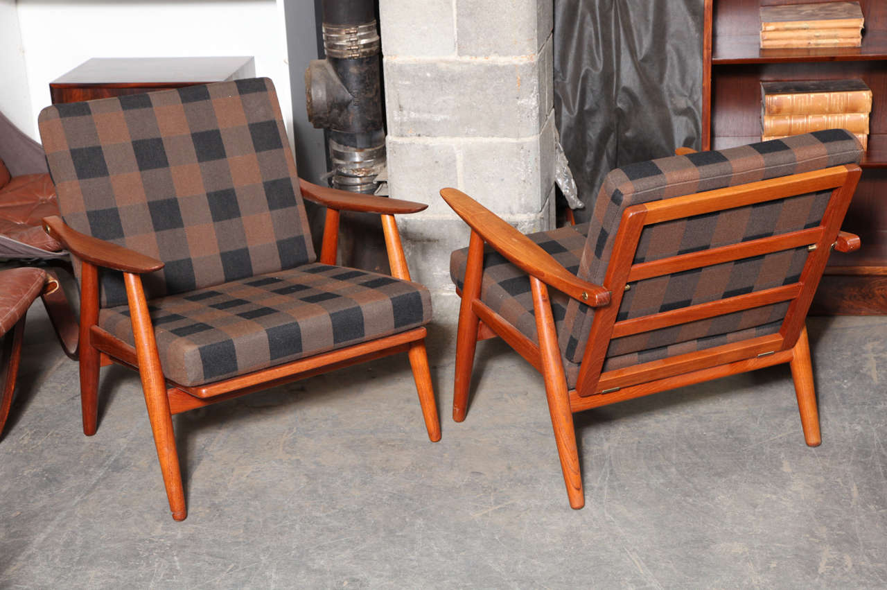 Wooden Armchairs by Hans Wegner, Pair 2