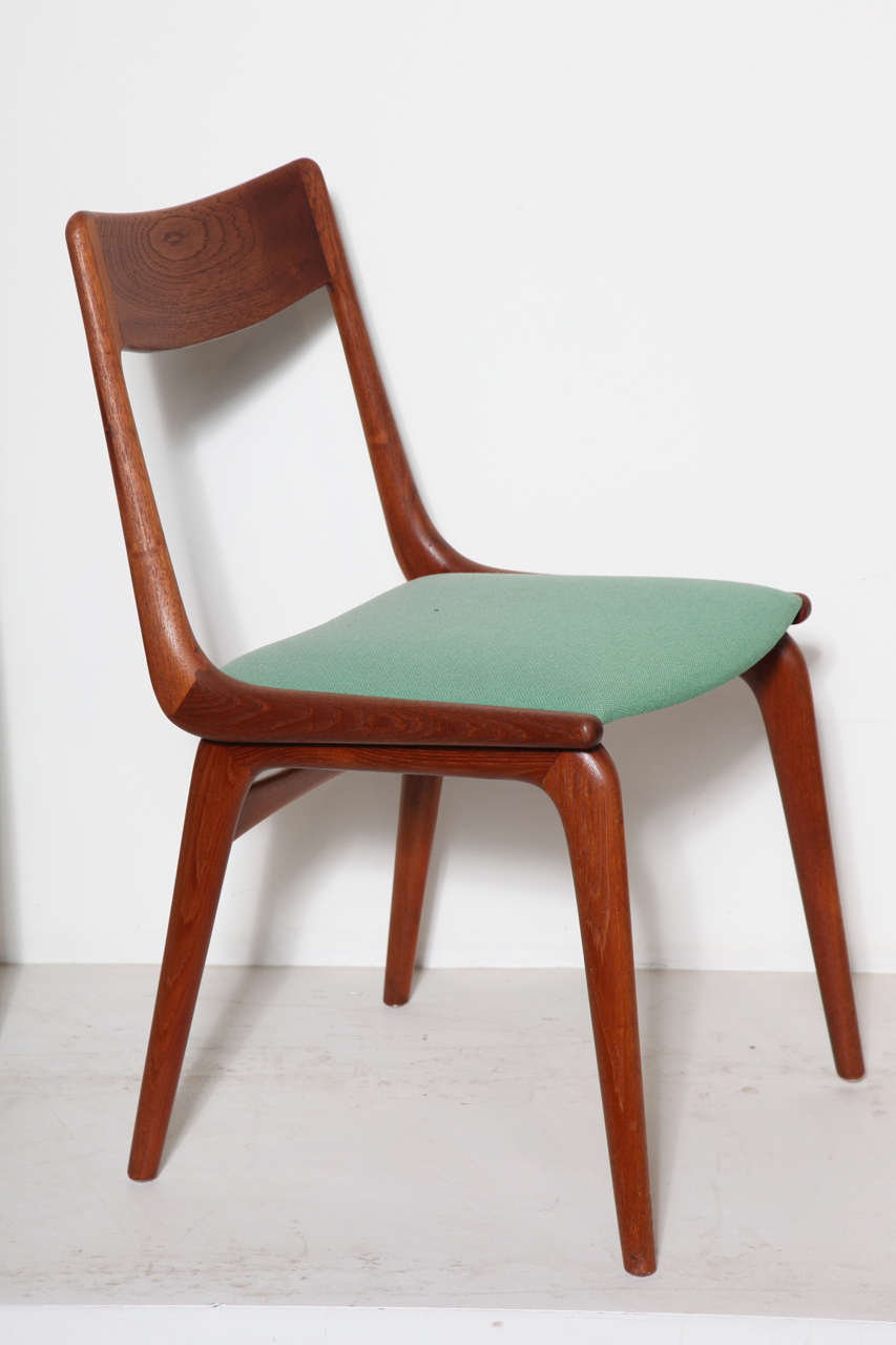 Danish Boomerang Chairs by Erik Christiansen, (Set of 10)