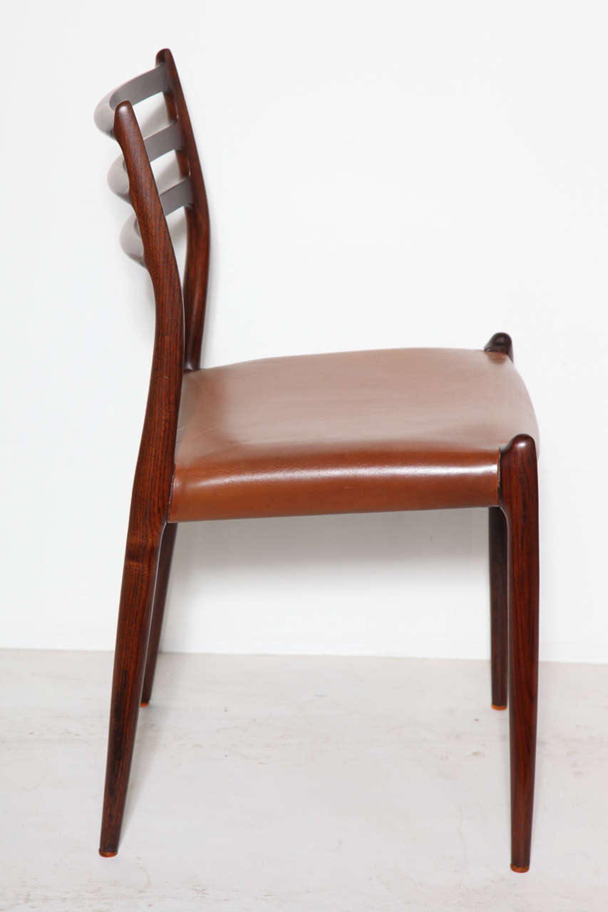 Niels Moller No.78 Dining Chairs, Set of Four In Excellent Condition In New York, NY