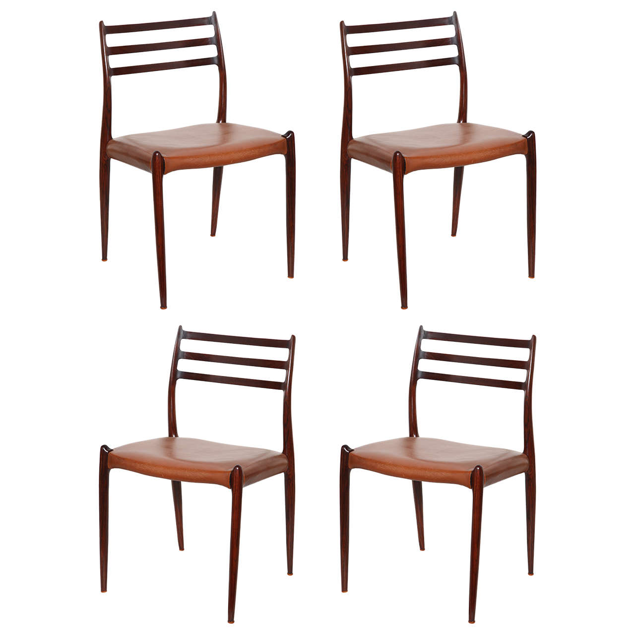 Niels Moller No.78 Dining Chairs, Set of Four