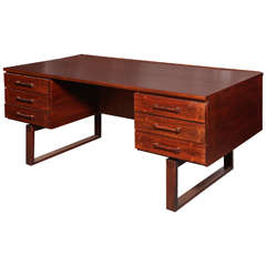 Executive Desk by Jensen and Valeur "Skrivebord" for Munch Møbler