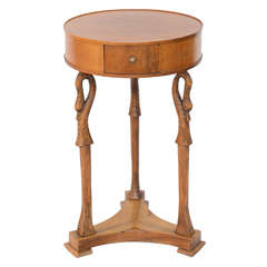 Olivewood Northern Italian Neoclassical Accent Table