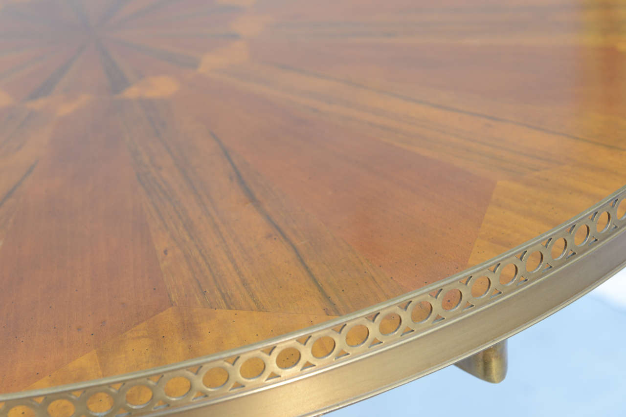 Inlaid Contemporary Stylized Bouillotte Table 4