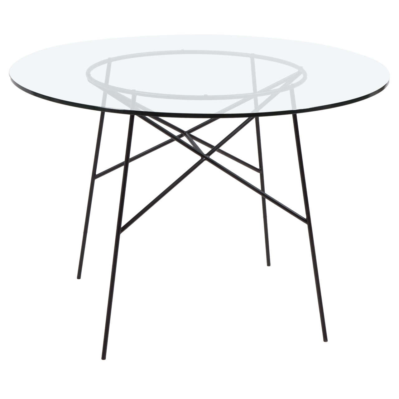Roy Wire Frame Iron Dining Table For Sale