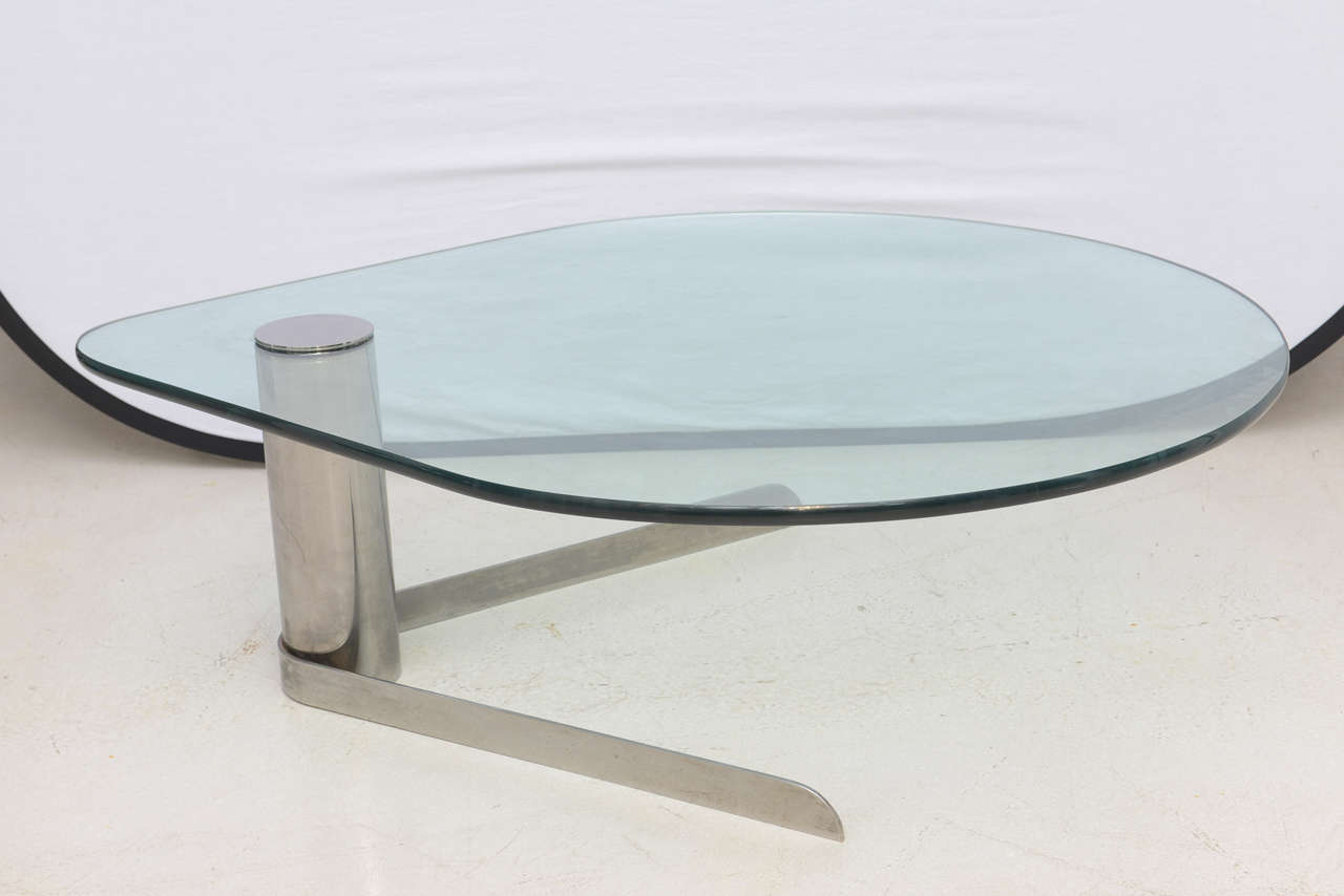 Retro Steel and Glass Pace Coffee Table 3