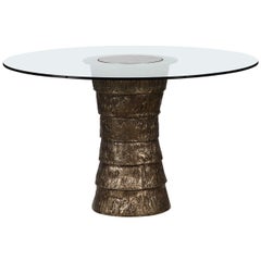 Sculptural Brutalist Pedestal Style Table