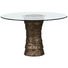 Sculptural Brutalist Pedestal Style Table 1