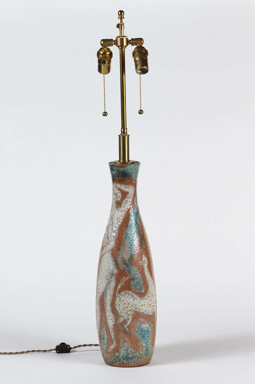 Mid-Century Modern Marcello Fantoni Adam and Eve Table Lamp