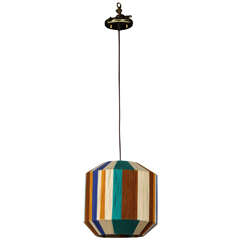 Paul Marra Custom Hand-Dyed String Shaded Pendant 3