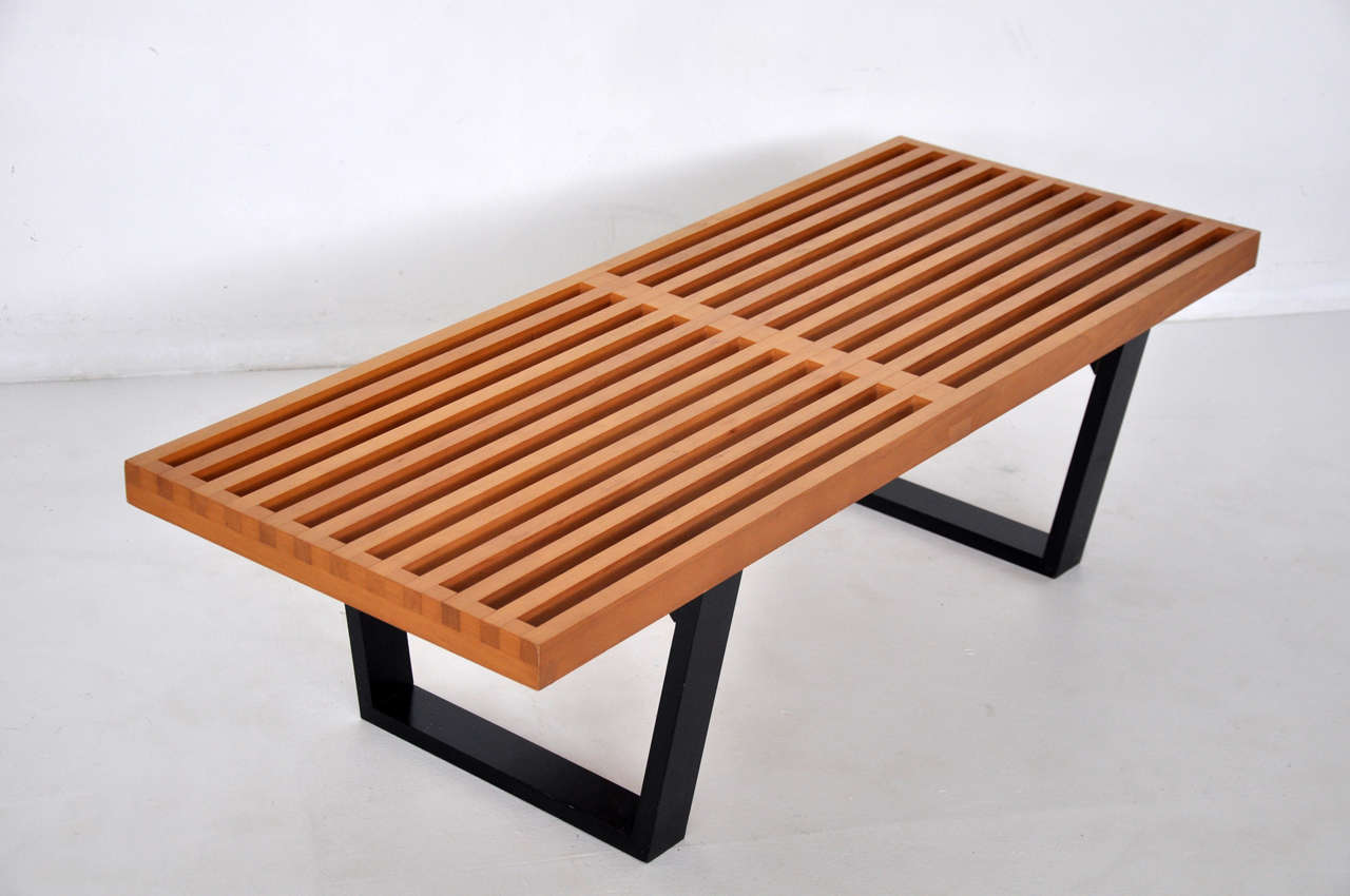 20th Century Early George Nelson Slat Bench for Herman Miller