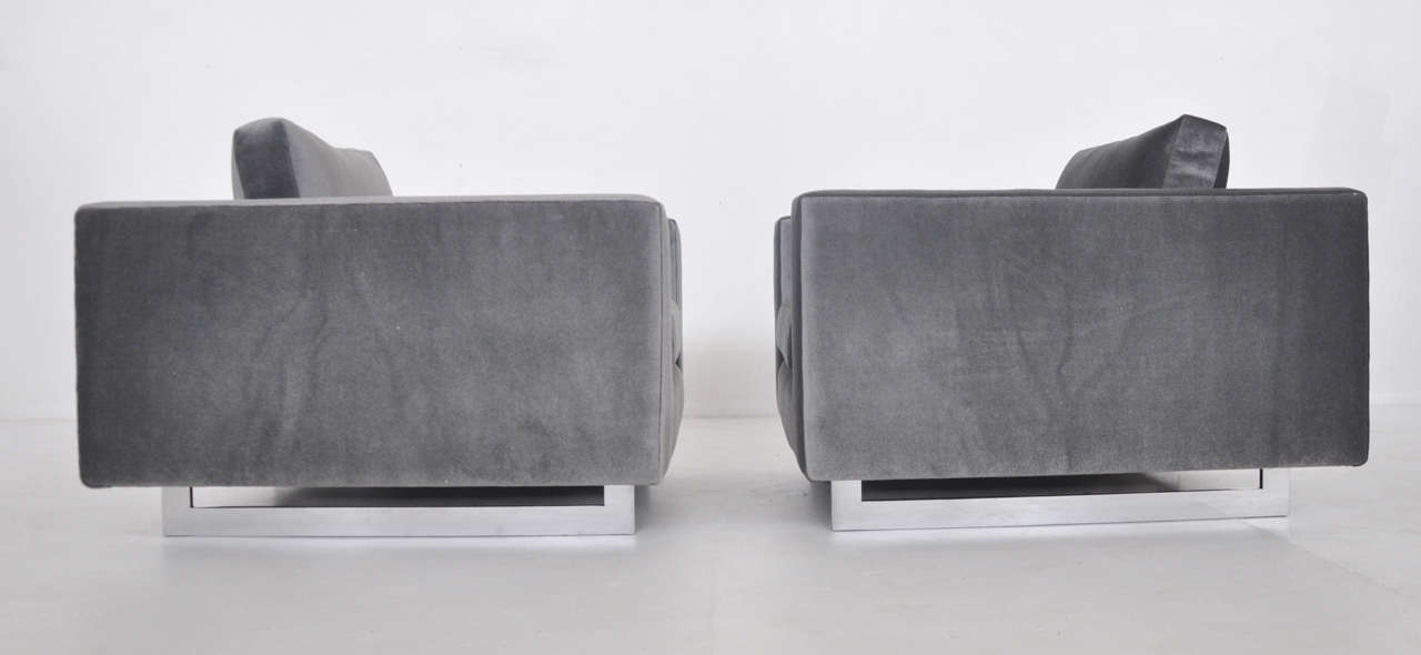Chrome Jens Risom Lounge Chairs