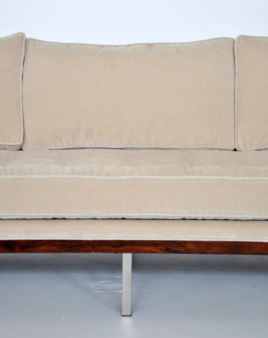 milo baughman rosewood sofa