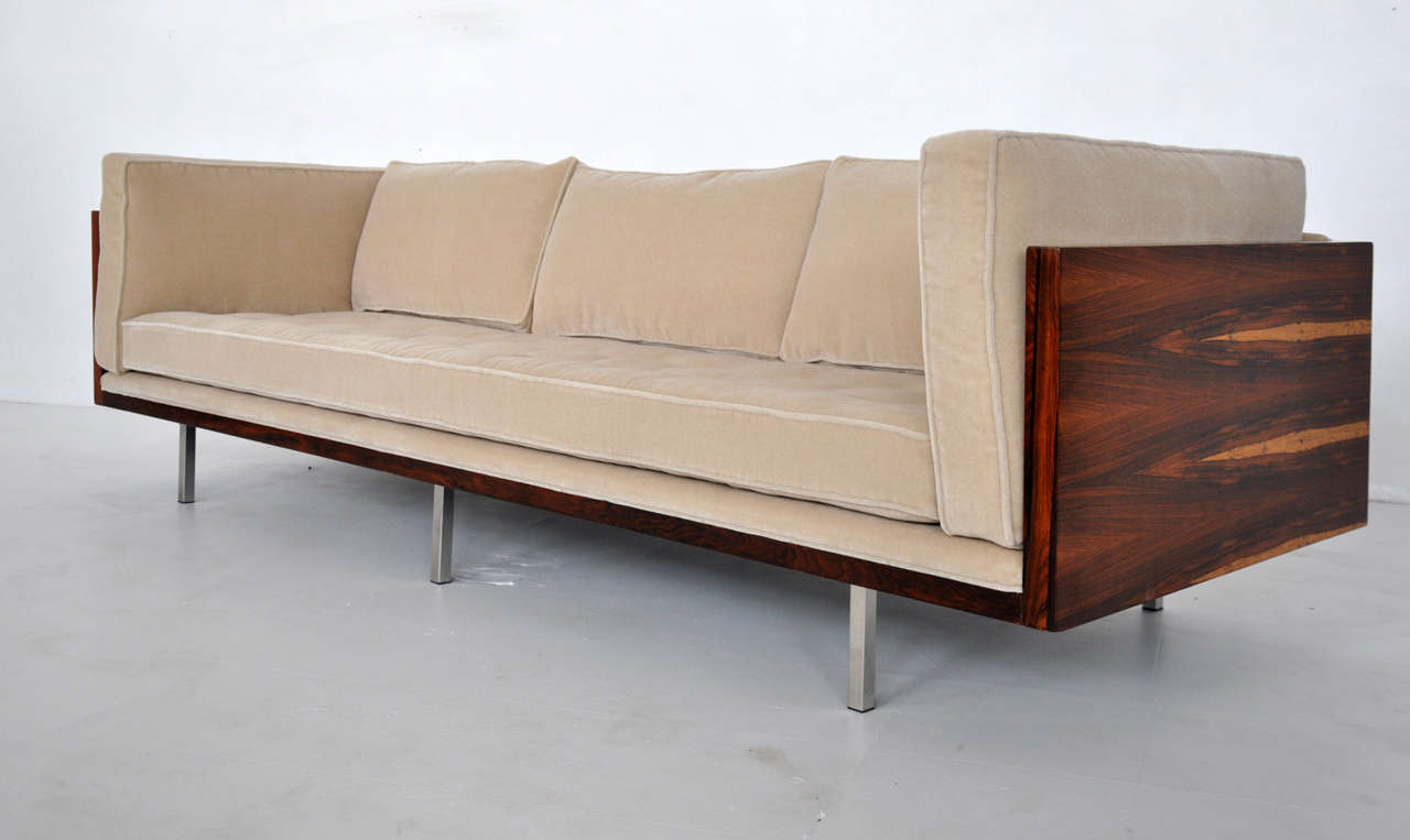 Mid-Century Modern Milo Baughman Tosewood Case Sofa