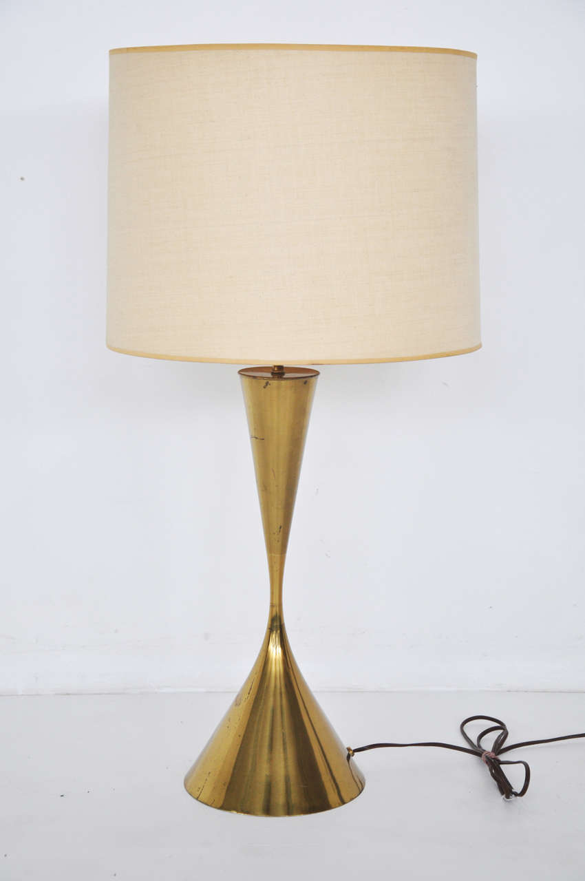 Rare Arredoluce Brass Tulip Lamp by Angelo Lelli