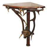 Antique Black Forest Antler table. French c. 1870