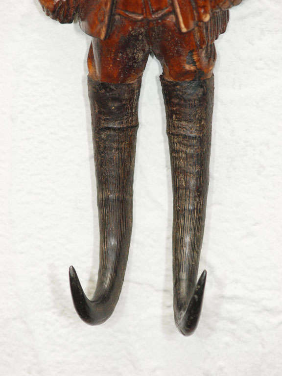 Black Forest Carved Huntsmen Whip Hook. Germany, c. 1900. For Sale 1