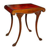 Regency Style Leather Top Table