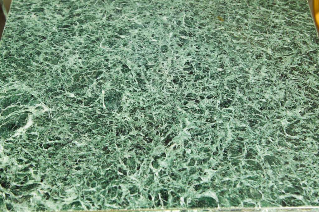 Pair of Green Marble End Tables/Cocktail Table at 1stdibs