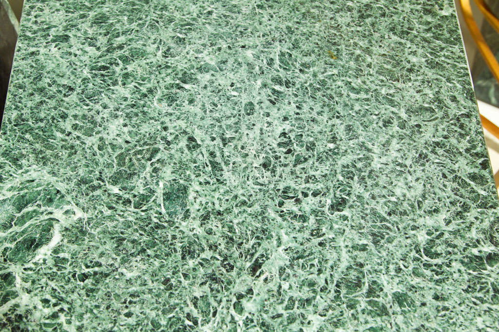 Pair of Green Marble End Tables/Cocktail Table at 1stdibs