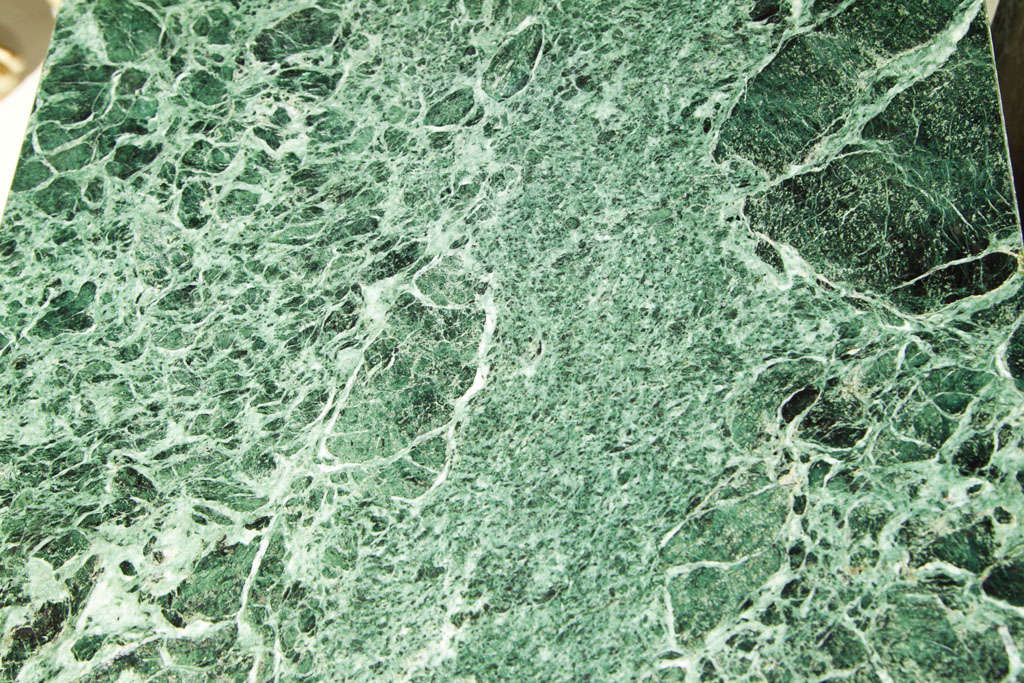 Pair of Green Marble End Tables/Cocktail Table at 1stdibs