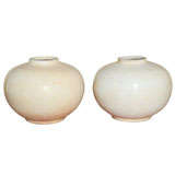 Pair of celadon Chinese vases