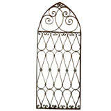 French Gothic Style Wrought Iron Cathedral Window Grill