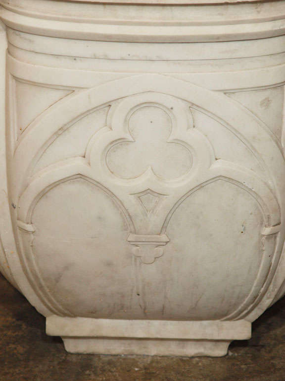 19th Century Pair of French Marble Holy Water Fonts