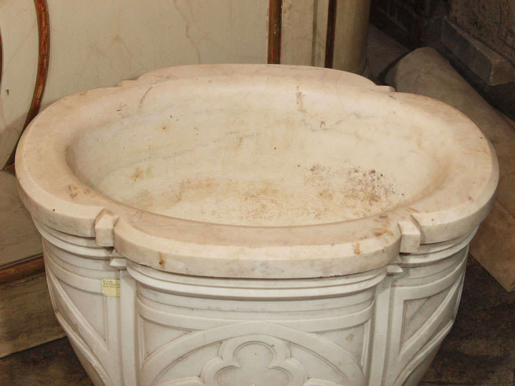 Pair of French Marble Holy Water Fonts 5
