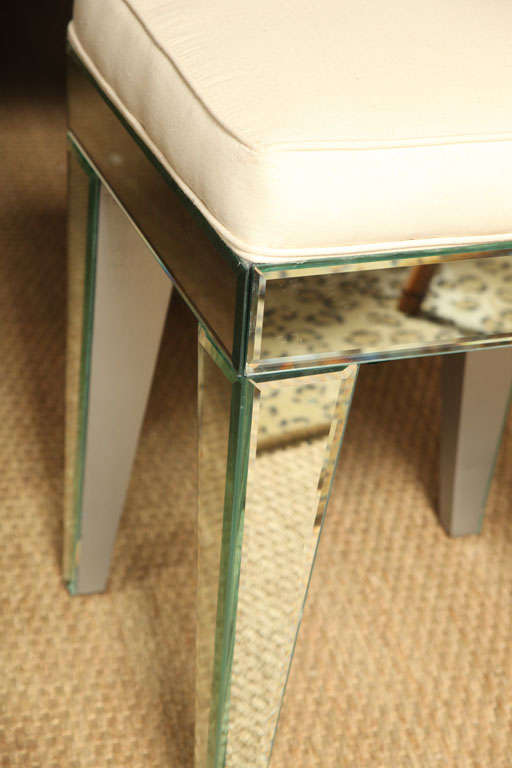 French Style  Mirrored Stool 1