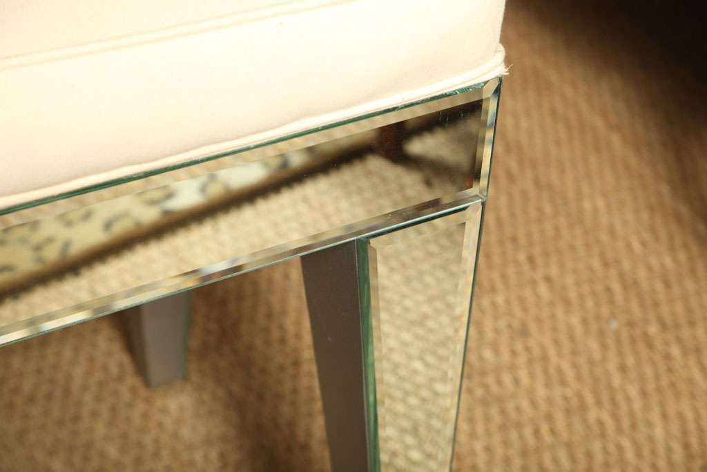French Style  Mirrored Stool 2