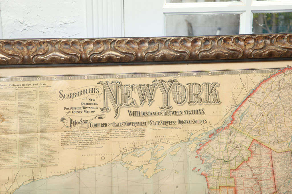 20th Century Map of NY Steam Engine Routes