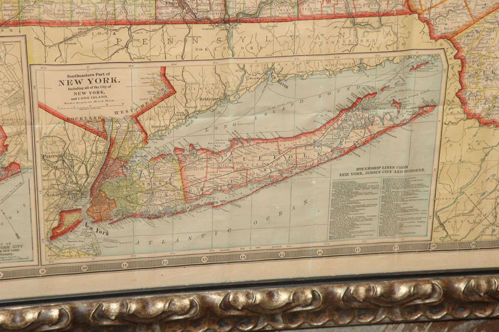 Map of NY Steam Engine Routes 6