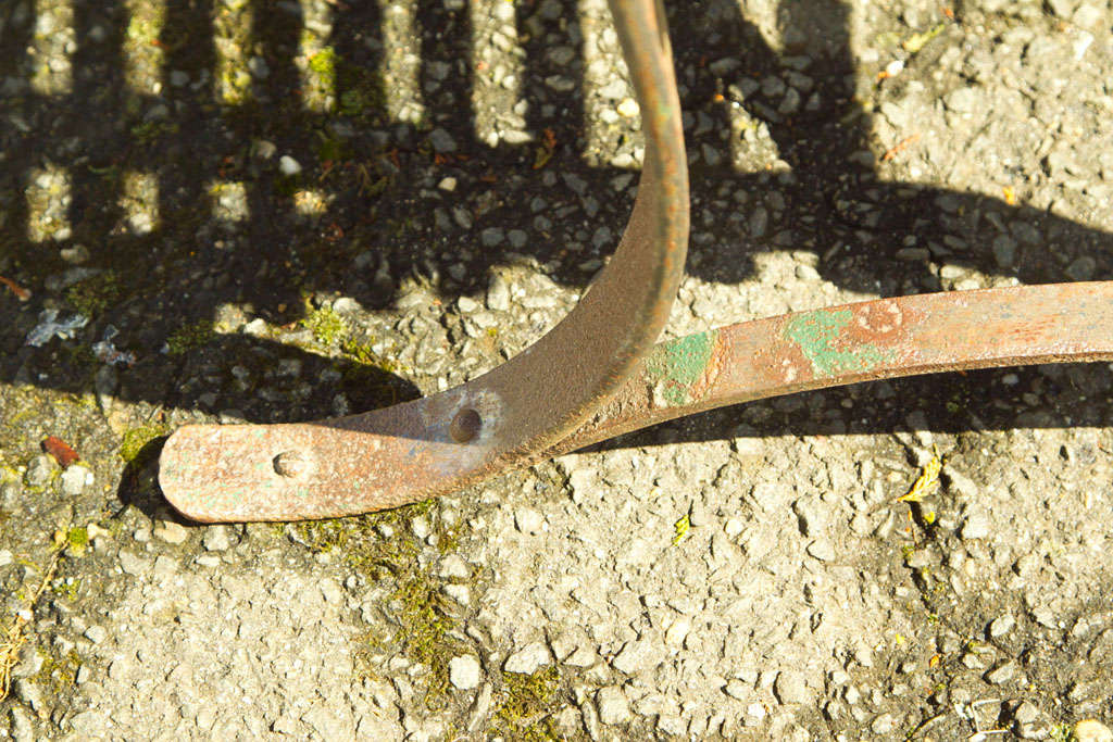 Wrought Iron Slat Garden Bench 4