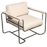 Inspired Tubular Chrome Italian Lounge Chair