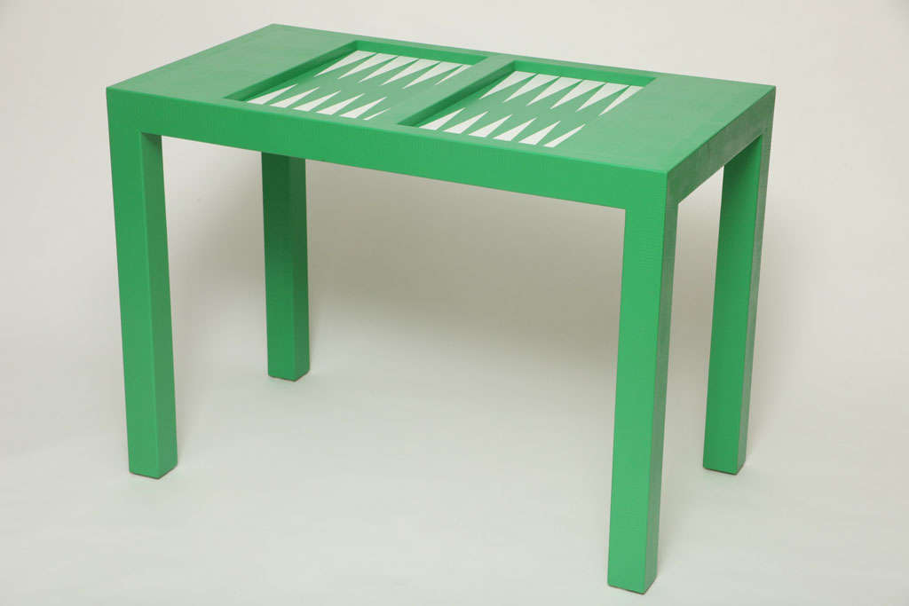 Karl Springer Leather Backgammon Table