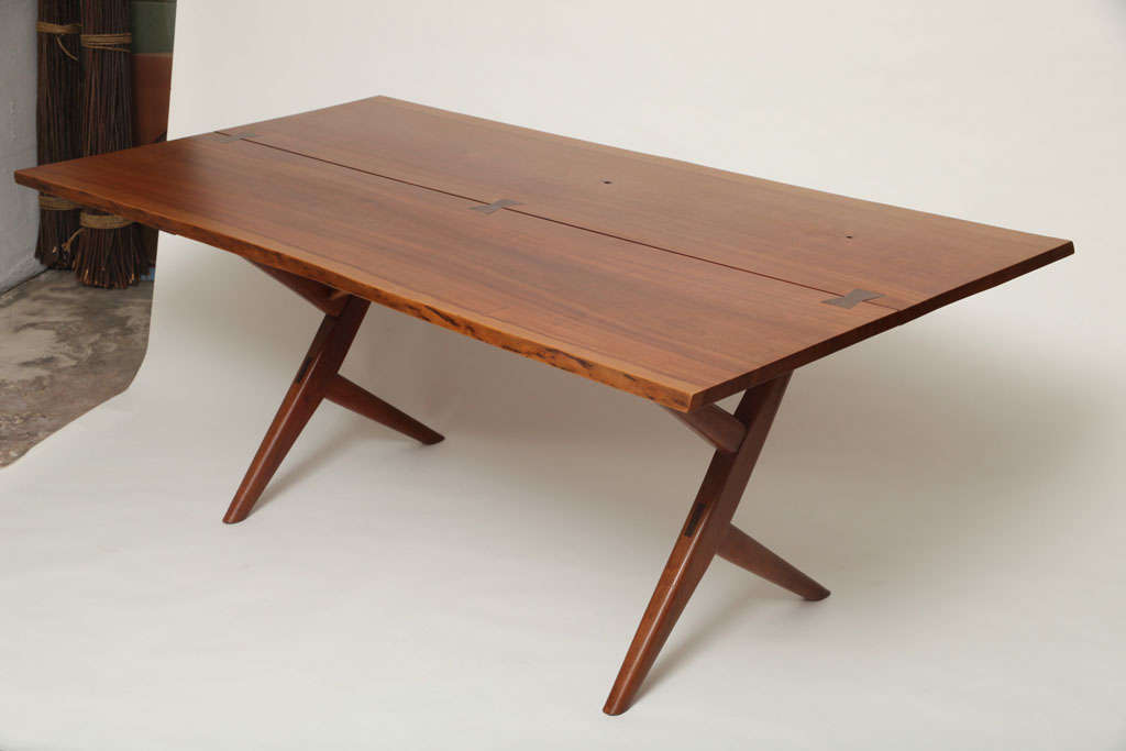 George Nakashima Cross-legged Conoid

Dining or Work Table

Cherry wood has been refinished