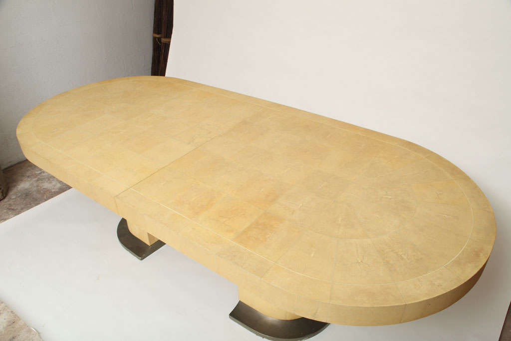 Ron Seff Shagreen Dining Table In Excellent Condition In West Palm Beach, FL